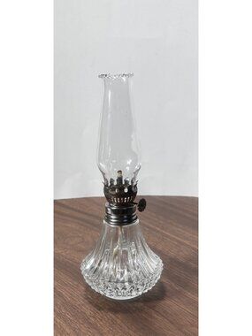 Lamplight Farms Petite Bordeaux Oil Lamp VTG 60s Made In Austria Farmhouse Decor